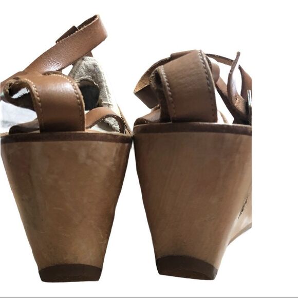 Ecco gladiator wedges size 41 leather - Picture 6 of 11